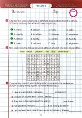 Phiếu Bài Tập Cuối Tuần Môn Tiếng Anh 5 (Dùng Chung Cho Các Bộ Sgk Hiện Hành) - Nguyễn Hoàng Thanh Ly, Nguyễn Văn Hai, Hồ Tấn Mẫn