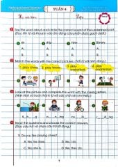 Phiếu Bài Tập Cuối Tuần Môn Tiếng Anh Lớp 4 (Dùng Chung Cho Các Bộ Sgk Hiện Hành) - Nguyễn Hoàng Thanh Ly
