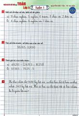 Phiếu Bài Tập Cuối Tuần Môn Toán Lớp 4 (Dùng Chung Cho Các Bộ Sgk Hiện Hành) - Nguyễn Đức Tấn