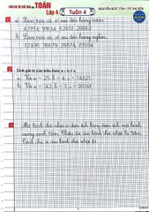 Phiếu Bài Tập Cuối Tuần Môn Toán Lớp 4 (Dùng Chung Cho Các Bộ Sgk Hiện Hành) - Nguyễn Đức Tấn