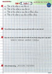 Phiếu Bài Tập Cuối Tuần Môn Toán Lớp 4 (Dùng Chung Cho Các Bộ Sgk Hiện Hành) - Nguyễn Đức Tấn