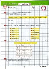 Phiếu Bài Tập Cuối Tuấn Môn Tiếng Anh Lớp 3 (Biên Soạn Theo Chương Trình Gdpt Mới) - Nguyễn Hoàng Thanh Ly