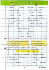 Phiếu Bài Tập Cuối Tuấn Môn Tiếng Anh Lớp 3 (Biên Soạn Theo Chương Trình Gdpt Mới) - Nguyễn Hoàng Thanh Ly