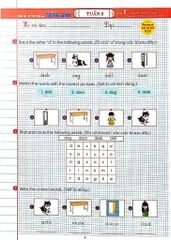 Phiếu Bài Tập Cuối Tuần Môn Tiếng Anh Lớp 1 (Dùng Chung Cho Các Bộ Sgk Hiện Hành) -  
Nguyễn Hoàng Thanh Ly