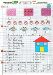 Phiếu Bài Tập Cuối Tuần Môn Toán Lớp 1 (Dùng Chung Cho Các Bộ Sgk Hiện Hành) - Phạm Đình Thực