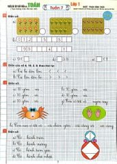 Phiếu Bài Tập Cuối Tuần Môn Toán Lớp 1 (Dùng Chung Cho Các Bộ Sgk Hiện Hành) - Phạm Đình Thực