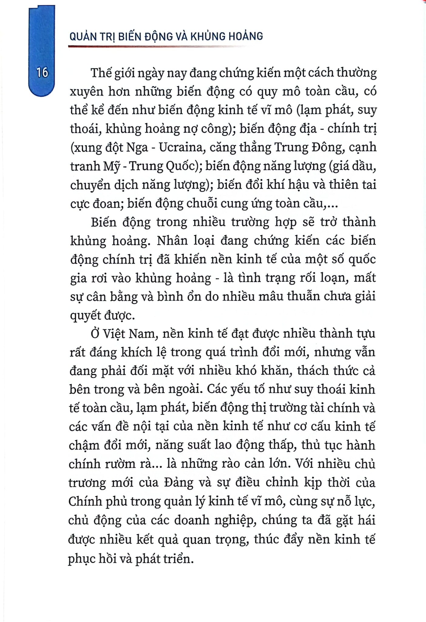Quản Trị Biến Động Và Khủng Hoảng (Xuất Bản Lần Thứ Hai) (CTQG) - TS. Lê Mạnh Hùng (Chủ biên)