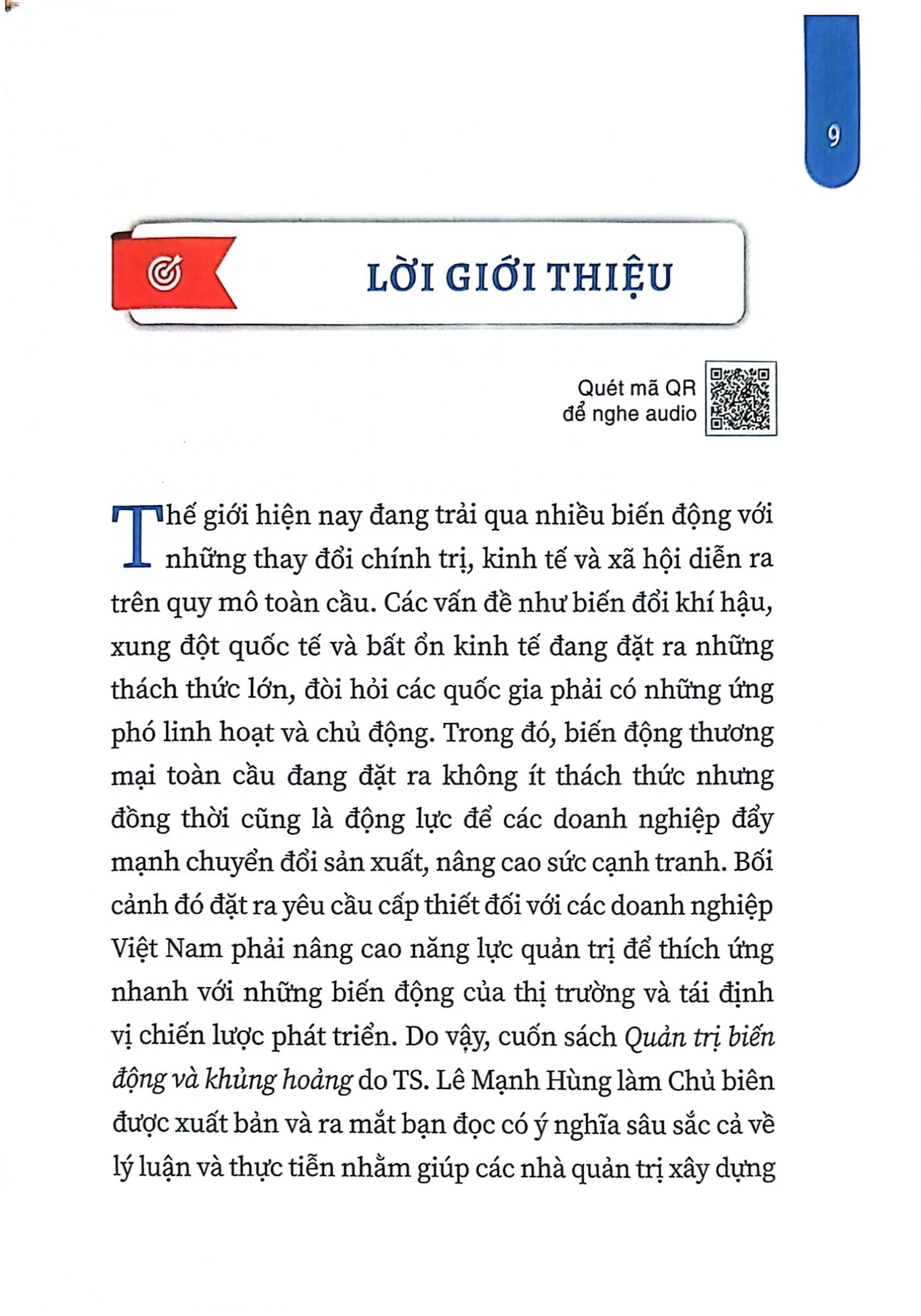 Quản Trị Biến Động Và Khủng Hoảng (Xuất Bản Lần Thứ Hai) (CTQG) - TS. Lê Mạnh Hùng (Chủ biên)