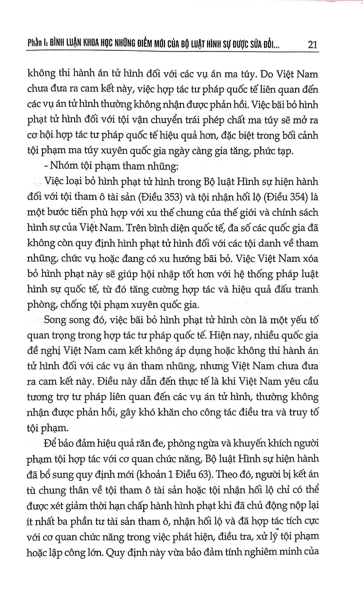 Bình Luận Những Điểm Mới Của Bộ Luật Hình Sự Năm 2015, Sửa Đổi, Bổ Sung Năm 2017, 2024, 2025 (CTQG) - PGS. TS. Nguyễn Thanh Thuỷ ( Chủ biên)