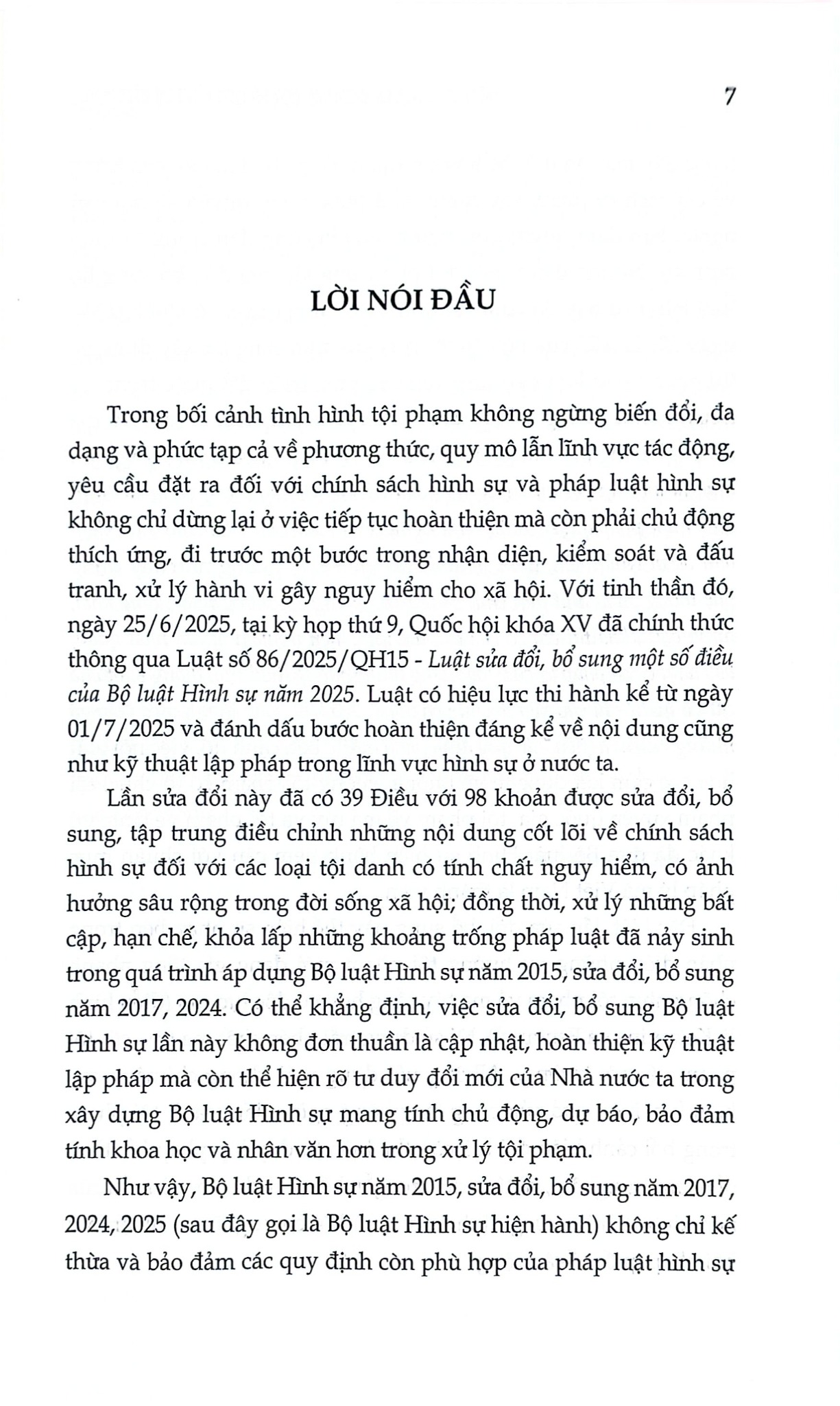 Bình Luận Những Điểm Mới Của Bộ Luật Hình Sự Năm 2015, Sửa Đổi, Bổ Sung Năm 2017, 2024, 2025 (CTQG) - PGS. TS. Nguyễn Thanh Thuỷ ( Chủ biên)