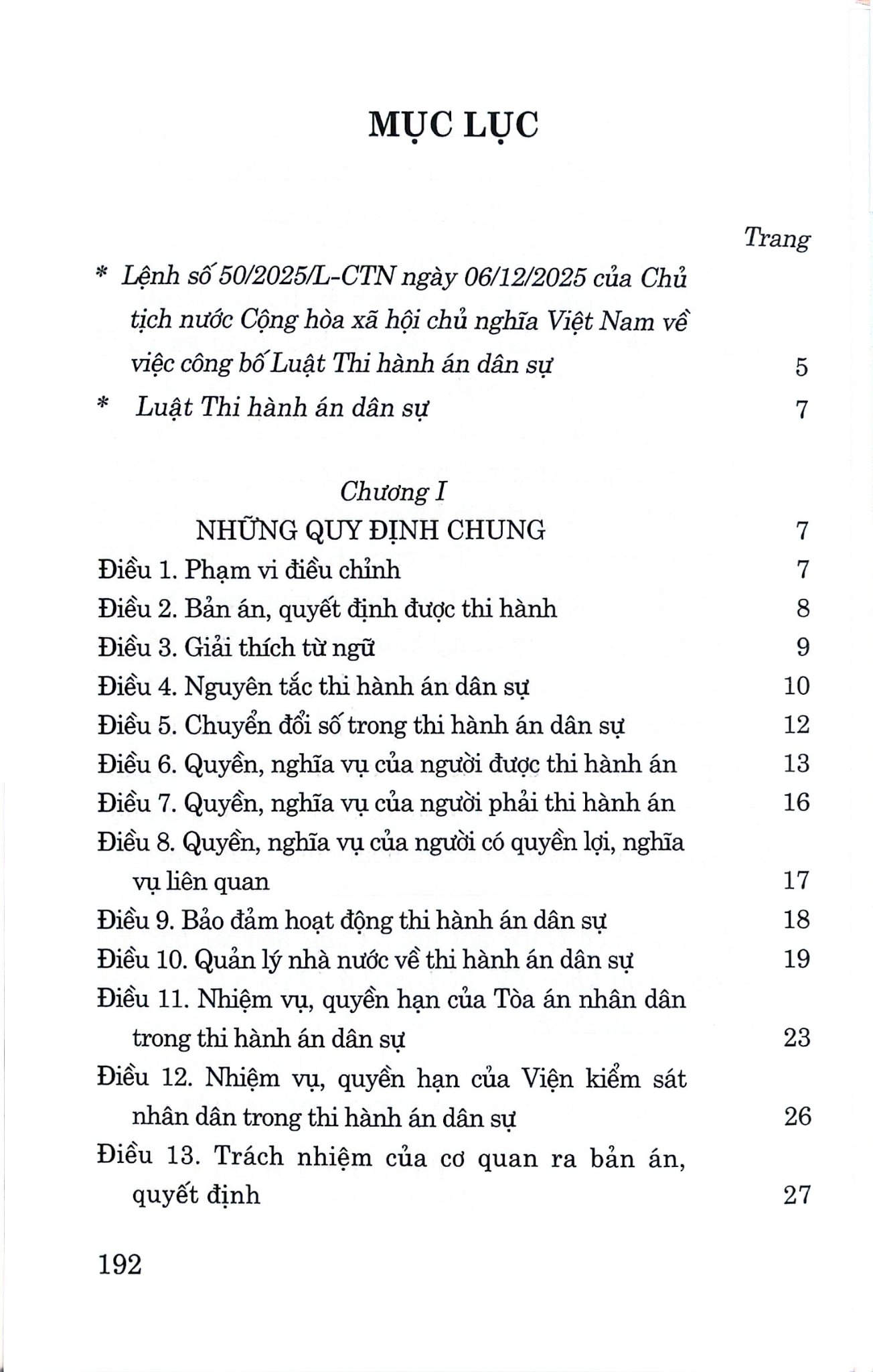 Luật Thi Hành Án Dân Sự Năm 2025 (CTQG) - Quốc Hội