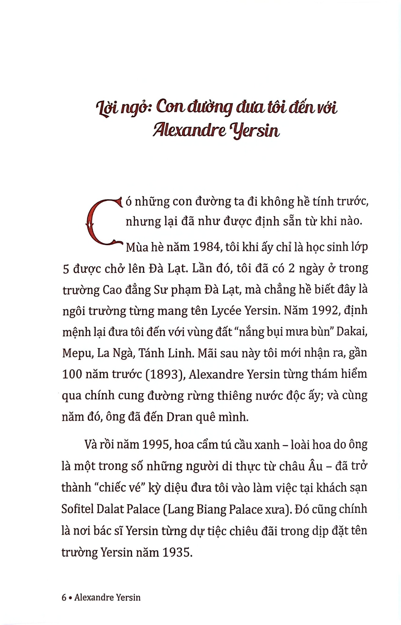 Alexandre Yersin - Những Cuộc Viễn Du Mở Đường Khoa Học - 
Nguyễn Thị Thanh Thúy