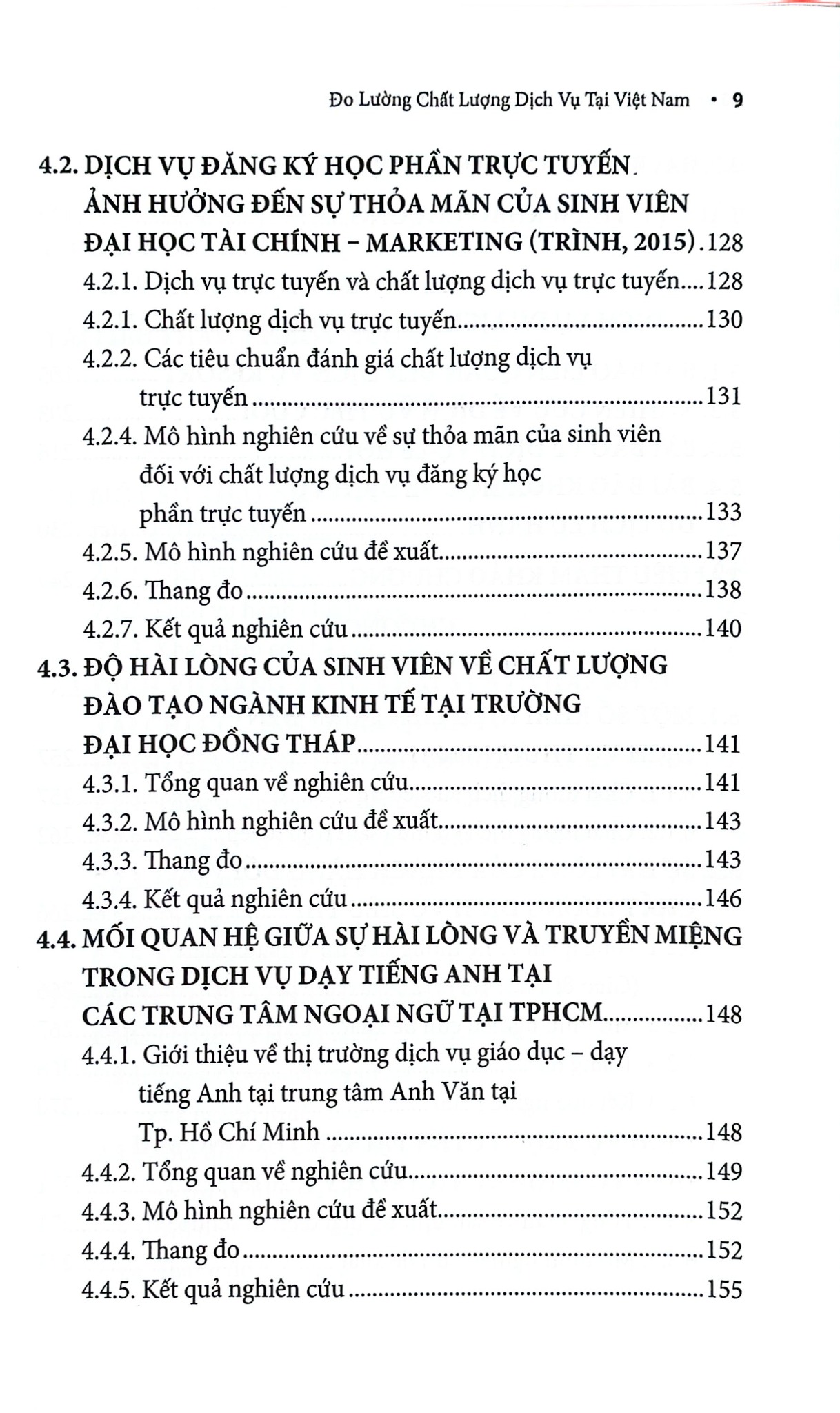 Chuyên Khảo Đo Lường Chất Lượng Dịch Vụ Tại Việt Nam Nhìn Từ Phía Khách Hàng - GS. TS. Hà Nam Khánh Giao