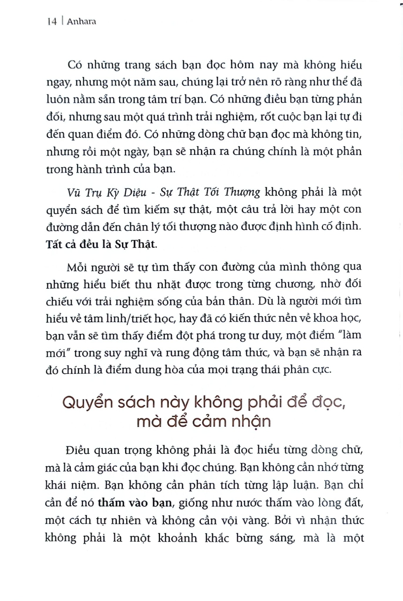 Vũ Trụ Kỳ Diệu - Sự Thật Tối Thượng -  Anhara