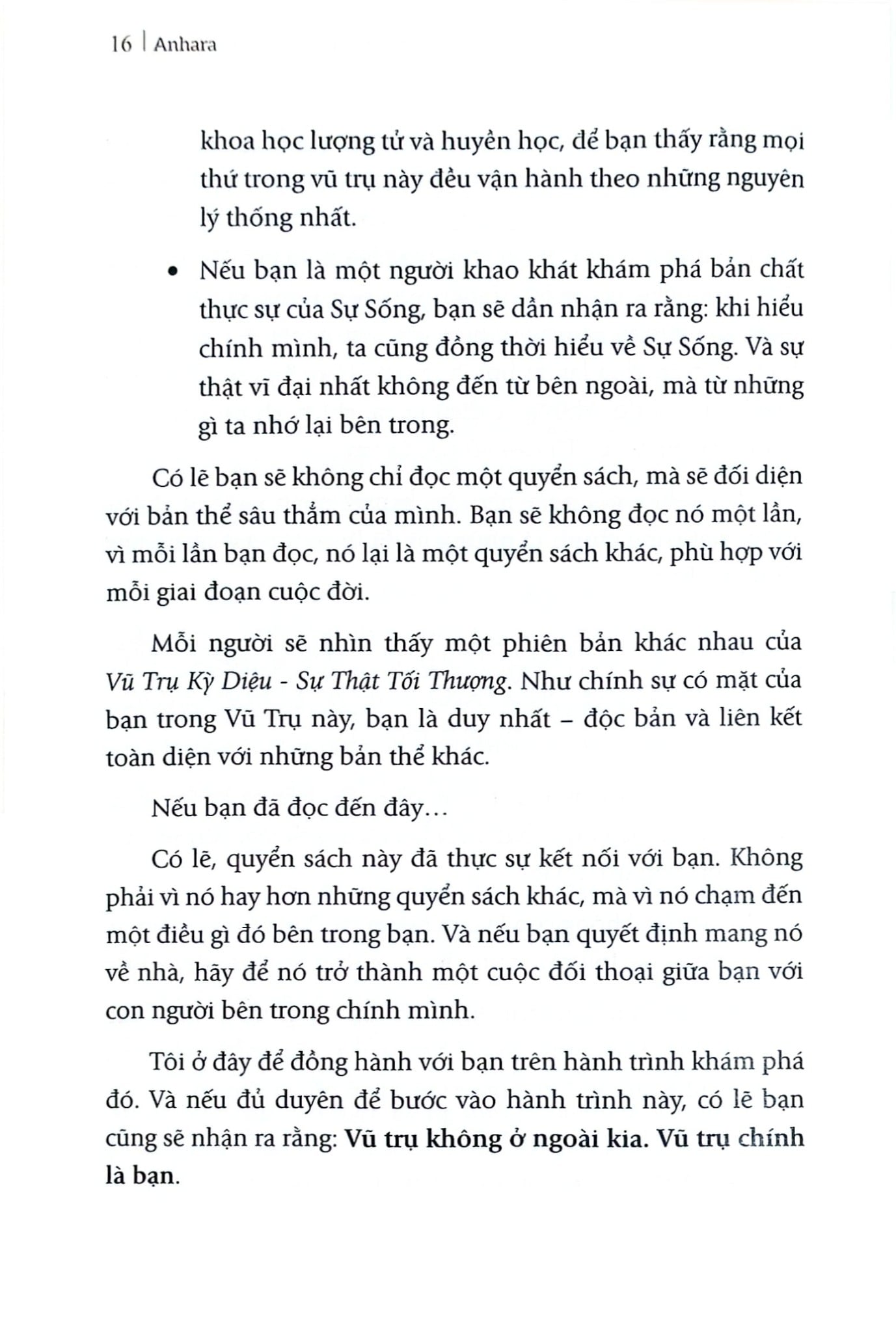 Vũ Trụ Kỳ Diệu - Sự Thật Tối Thượng -  Anhara