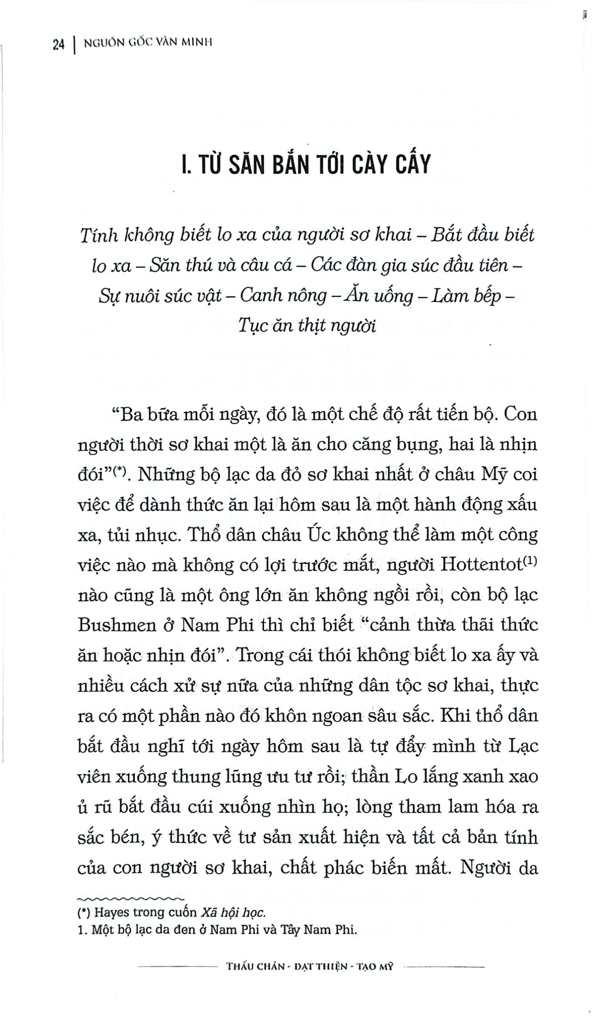 Nguồn Gốc Văn Minh - Will Durant - Dịch giả Nguyễn Hiến Lê