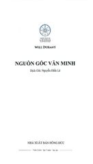 Nguồn Gốc Văn Minh - Will Durant - Dịch giả Nguyễn Hiến Lê