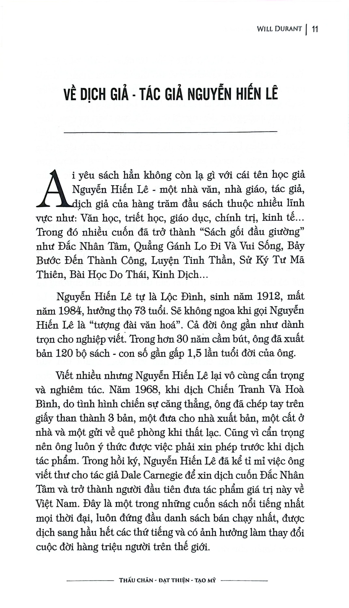 Nguồn Gốc Văn Minh - Will Durant - Dịch giả Nguyễn Hiến Lê