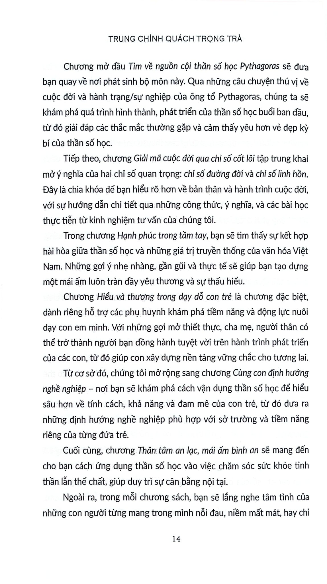 Thần Số Học Cho Mái Ấm Bình An - Trung Chính Quách Trọng Trà