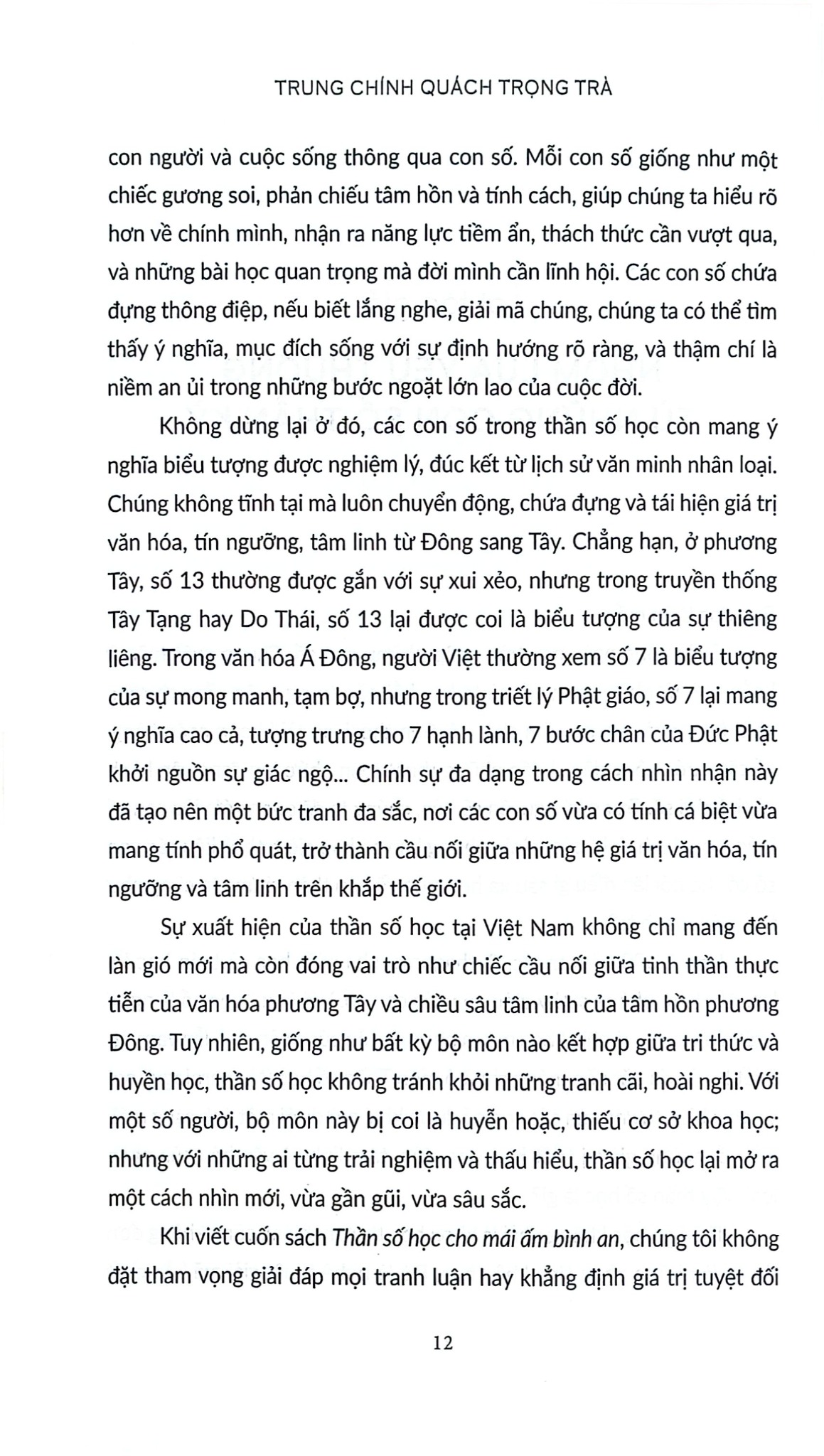 Thần Số Học Cho Mái Ấm Bình An - Trung Chính Quách Trọng Trà