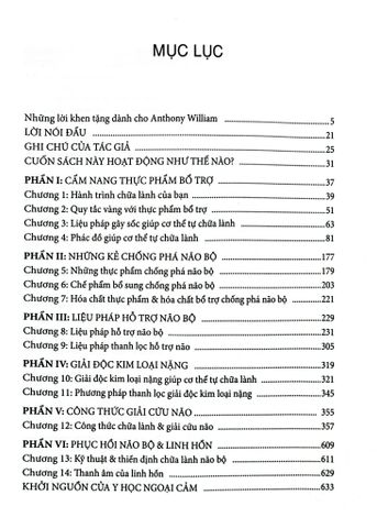  Cơ Thể Tự Chữa Lành - T8: Phác Đồ Thanh Lọc & Công Thức Giải Cứu Não - Anthony William 