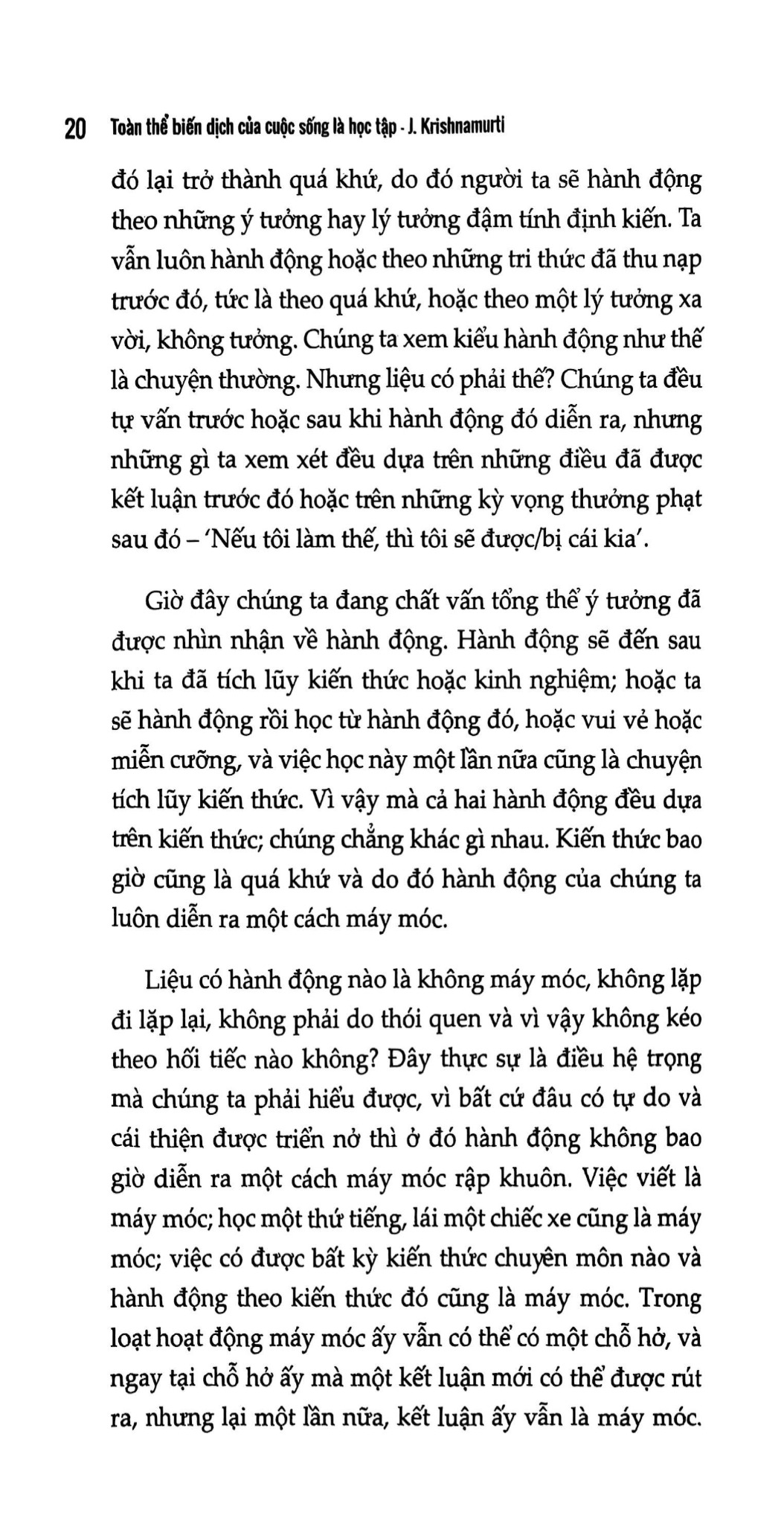 Toàn Thể Biến Dịch Của Cuộc Sống Là Học Tập - J. Krishnamurti