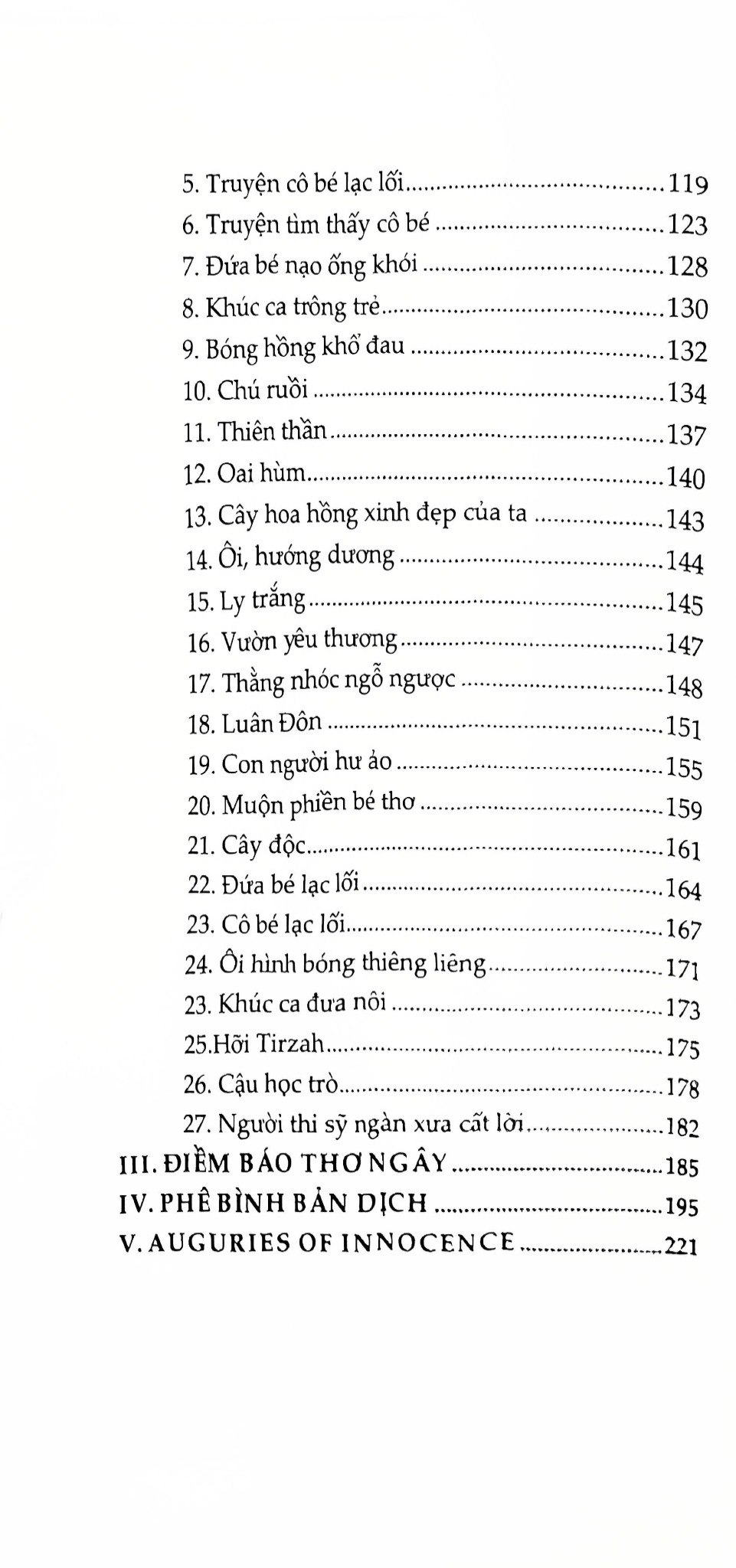 Khúc Ca Thơ Ngây Và Từng Trải – Tuyển Tập William Blake  - William Blake