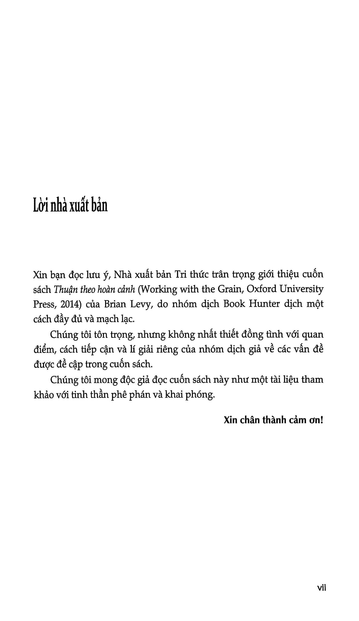 Thuận Theo Hoàn Cảnh - Không Có Một Chiến Lược Phát Triển Vạn Năng - Brian Levy