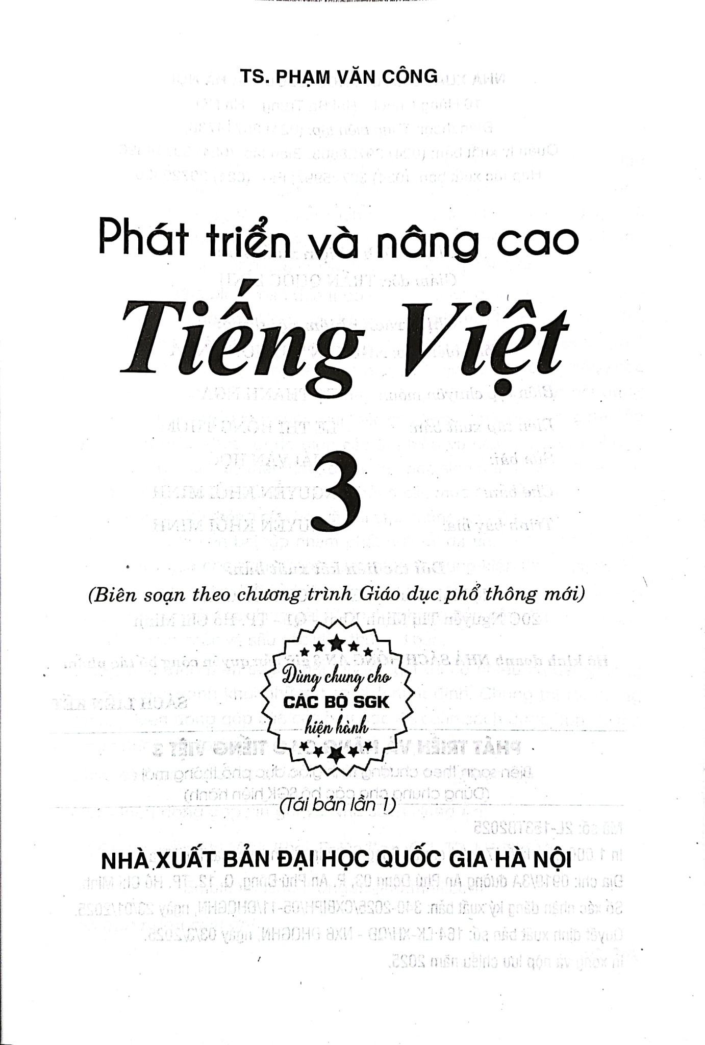 Phát Triển Và Nâng Cao Tiếng Việt Lớp 3 (Dùng Chung Cho Các Bộ Sgk Hiện Hành) - Phạm Văn Công