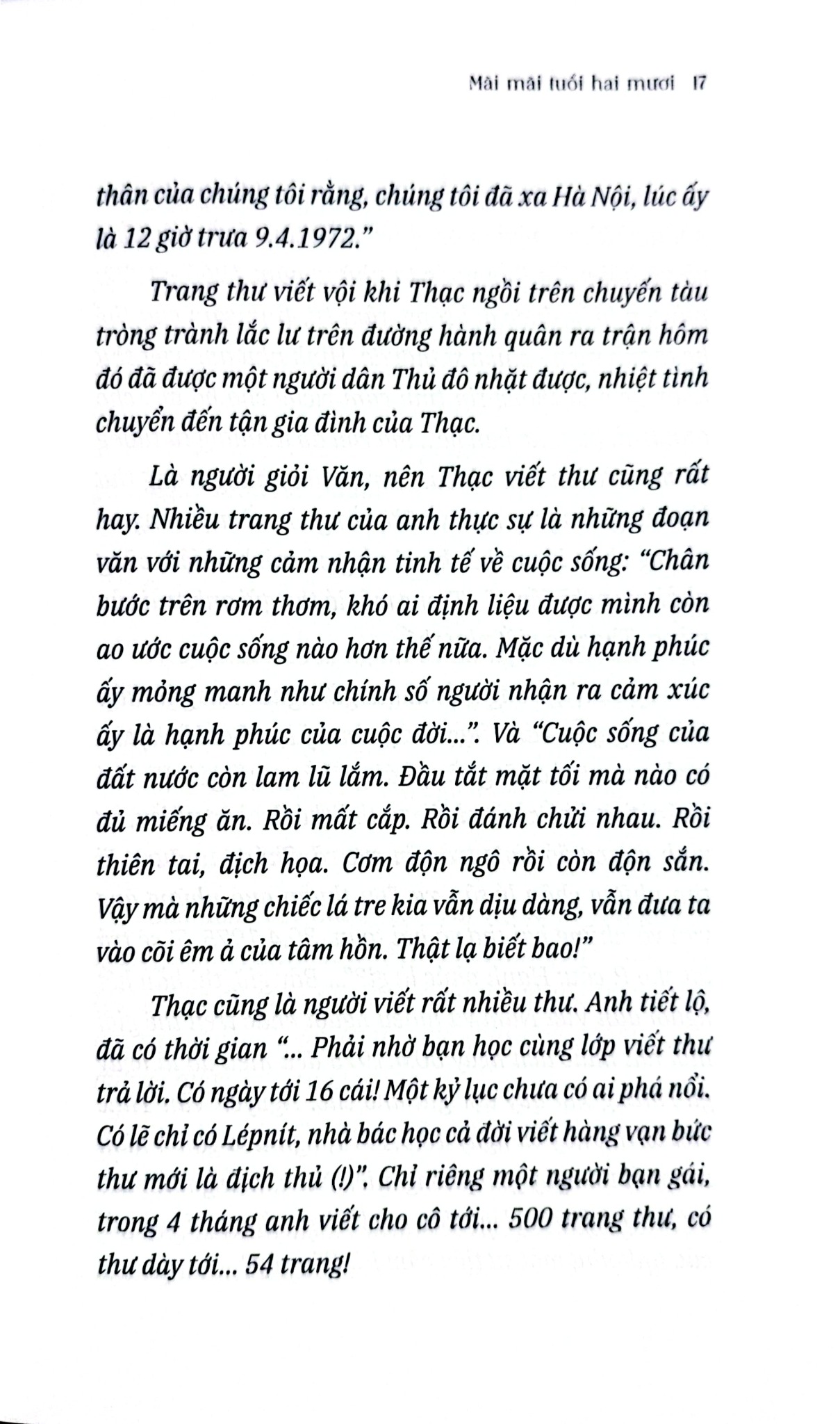 Tủ Sách Thanh Niên - Mãi Mãi Tuổi Hai Mươi - Nhật Ký Thời Chiến Việt Na - 
Nguyễn Văn Thạc