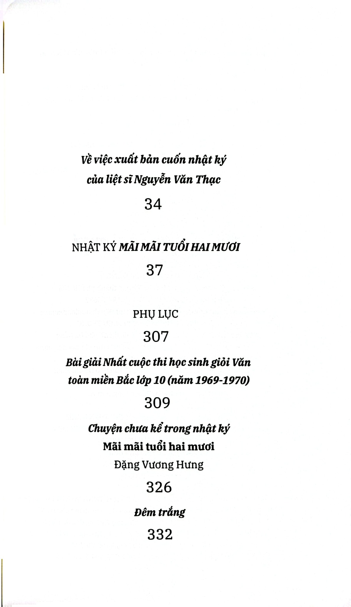 Tủ Sách Thanh Niên - Mãi Mãi Tuổi Hai Mươi - Nhật Ký Thời Chiến Việt Na - 
Nguyễn Văn Thạc