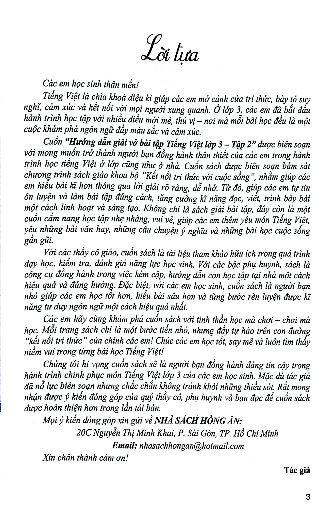 Hướng Dẫn Giải Vở Bài Tập Tiếng Việt Lớp 3 - Tập 2 (Bám Sát Sgk Kết Nối Tri Thức Với Cuộc Sống) - Phạm Văn Công