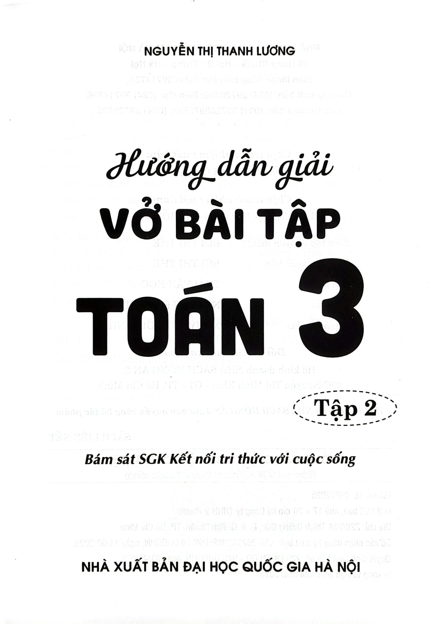 Hướng Dẫn Giải Vở Bài Tập Toán 3 Tập 2 (Bám Sát Sgk Kết Nối Tri Thức Với Cuộc Sống) - Nguyễn Thị Thanh Lương