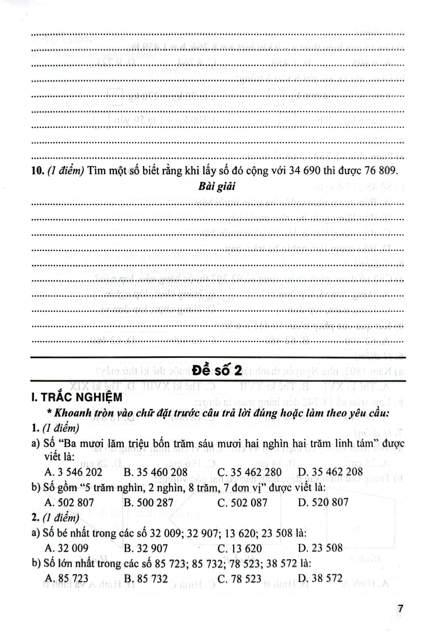 Bộ Đề Kiểm Tra Môn Toán Lớp 4 - Tập 1 (Dùng Kèm Sgk Kết Nối Tri Thức Với Cuộc Sống) - Lê Thị Nương