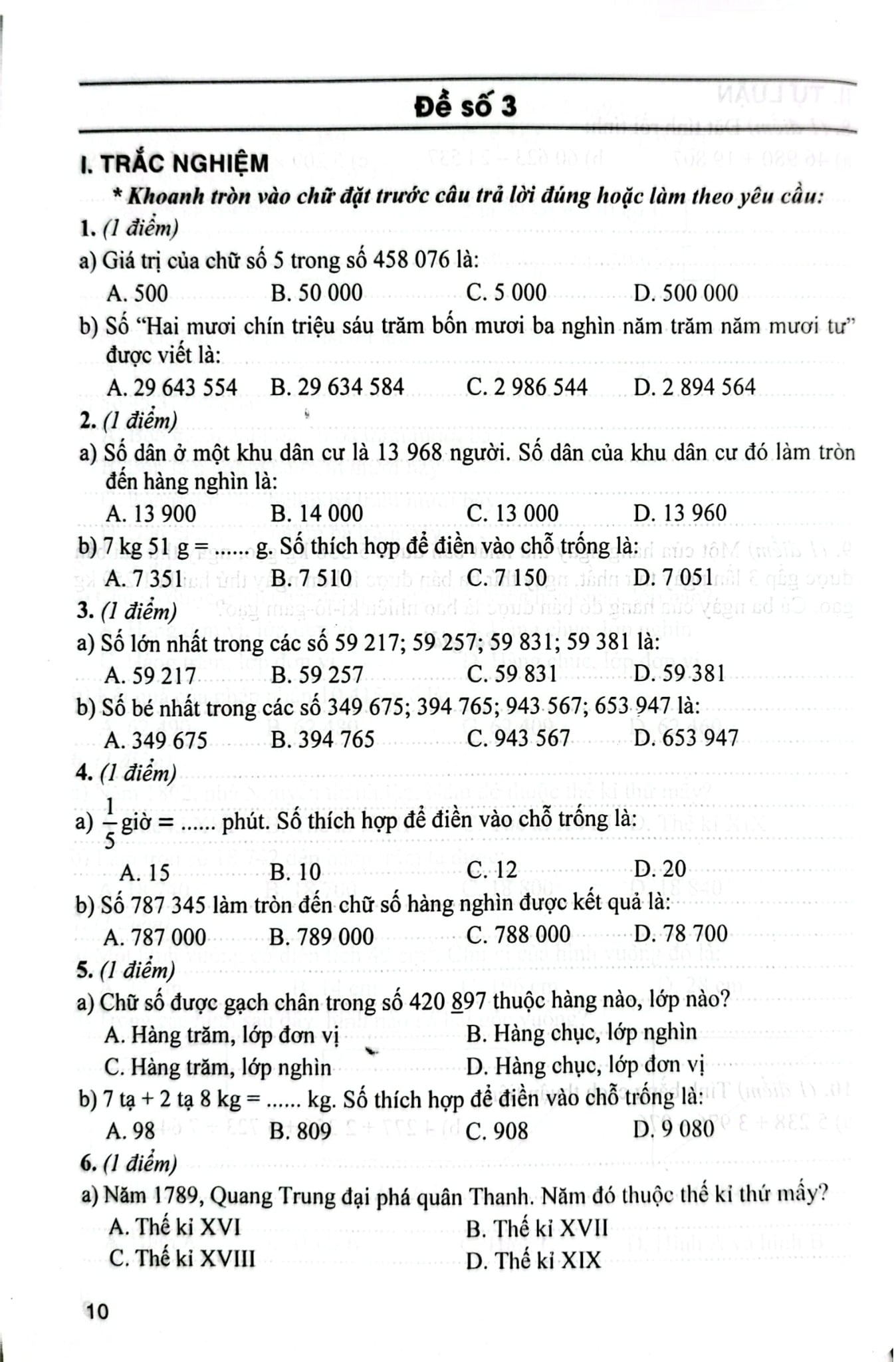 Bộ Đề Kiểm Tra Môn Toán Lớp 4 - Tập 1 (Dùng Kèm Sgk Kết Nối Tri Thức Với Cuộc Sống) - Lê Thị Nương