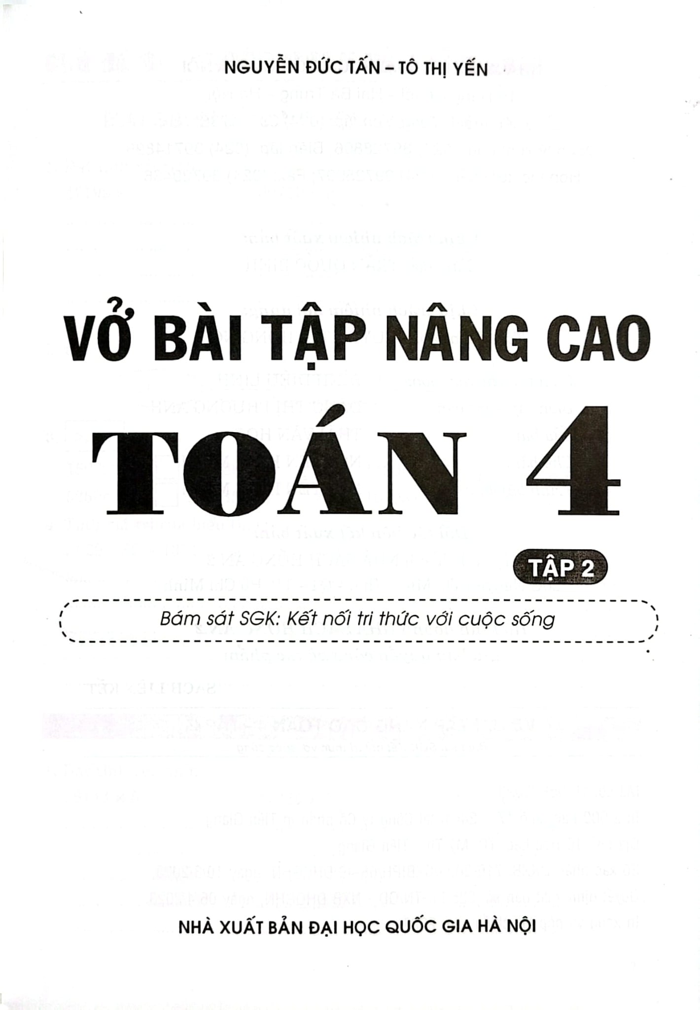 Vở Bài Tập Nâng Cao Toán 4 Tập 2 (Bám Sát Sgk Kết Nối Tri Thức Với Cuộc Sống) - Nguyễn Đức Tấn