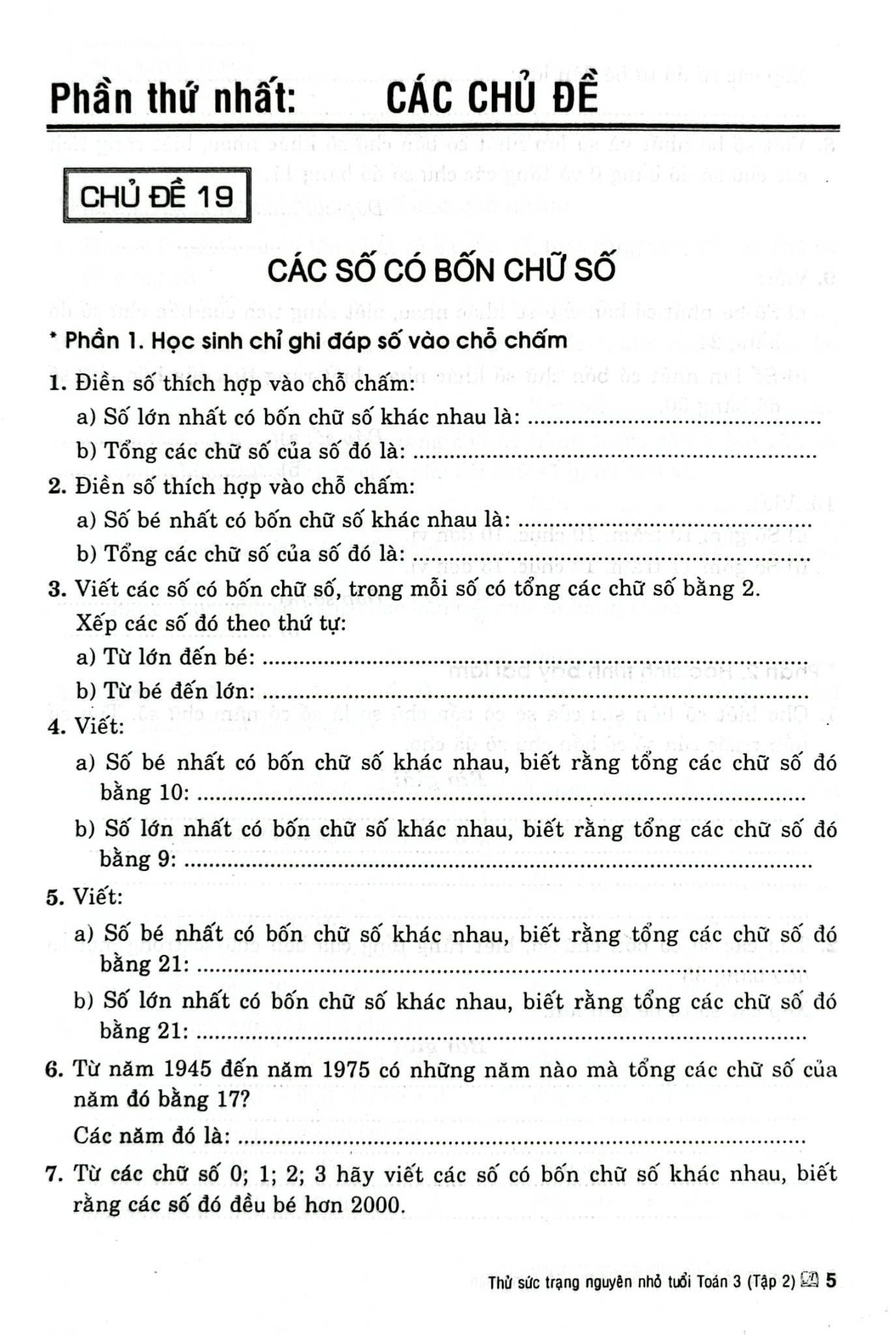 Thử Sức Trạng Nguyên Nhỏ Tuổi Môn Toán Lớp 3 - Tập 2 (Dùng Chung Cho Các Sgk Mới Hiện Hành) - Đỗ Trung Hiệu