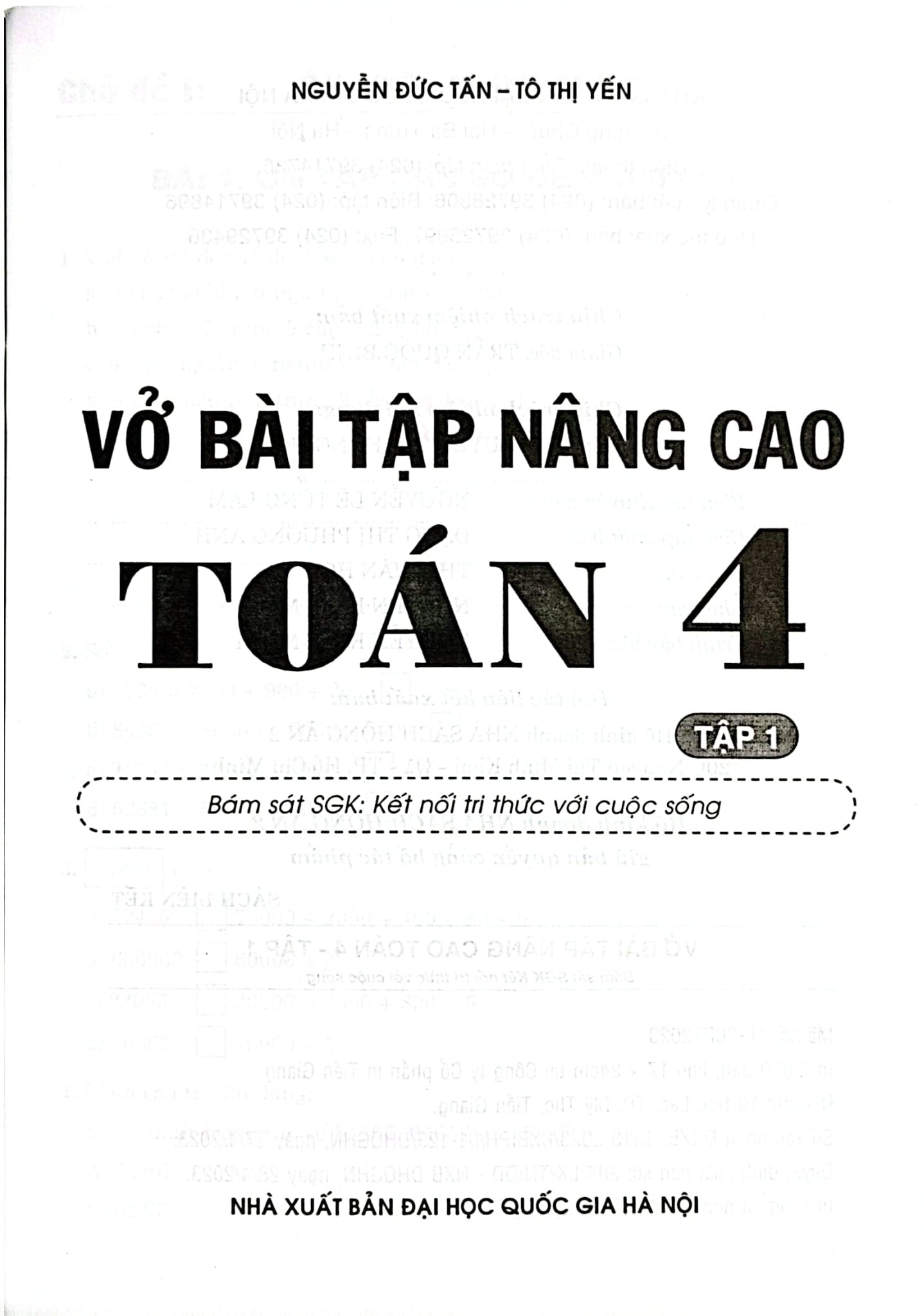 Vở Bài Tập Nâng Cao Toán 4 Tập 1 (Bám Sát Sgk Kết Nối Tri Thức Với Cuộc Sống) - Nguyễn Đức Tấn