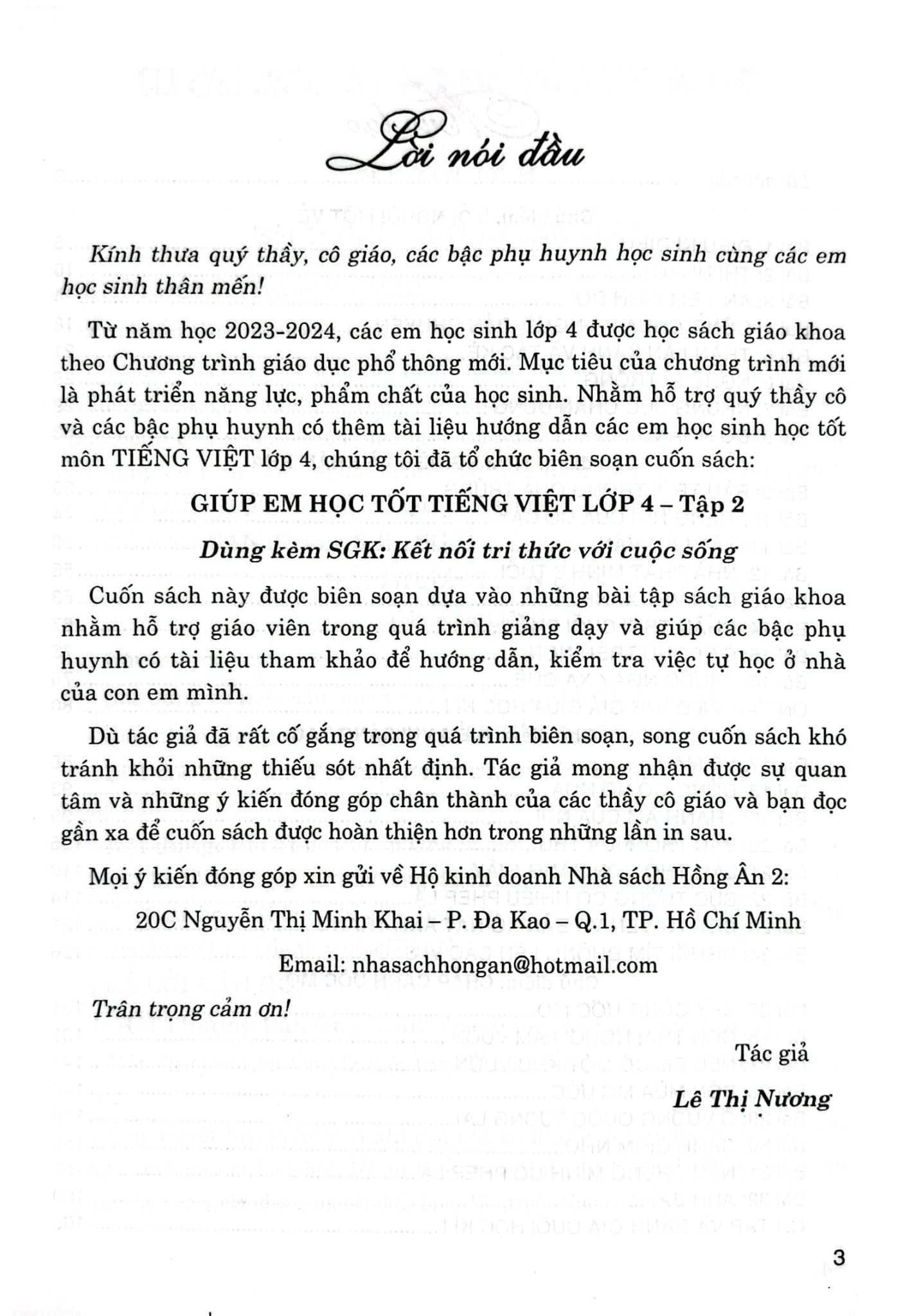 Giúp Em Học Tốt Tiếng Việt Lớp 4 - Tập 2 (Dùng Kèm Sgk Kết Nối Tri Thức Với Cuộc Sống) - Lê Thị Nương