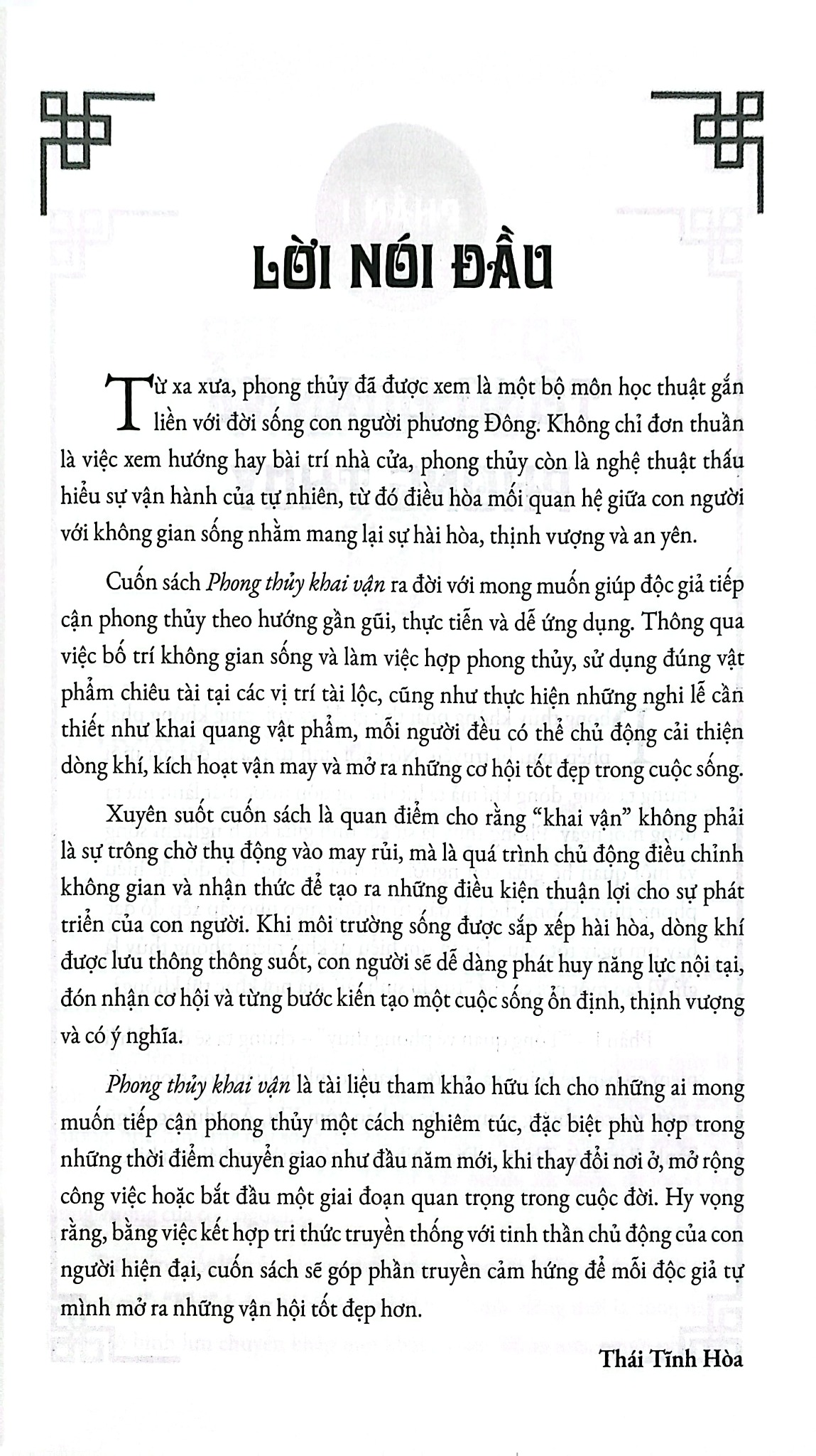Phong Thủy Khai Vận - Thái Tĩnh Hòa