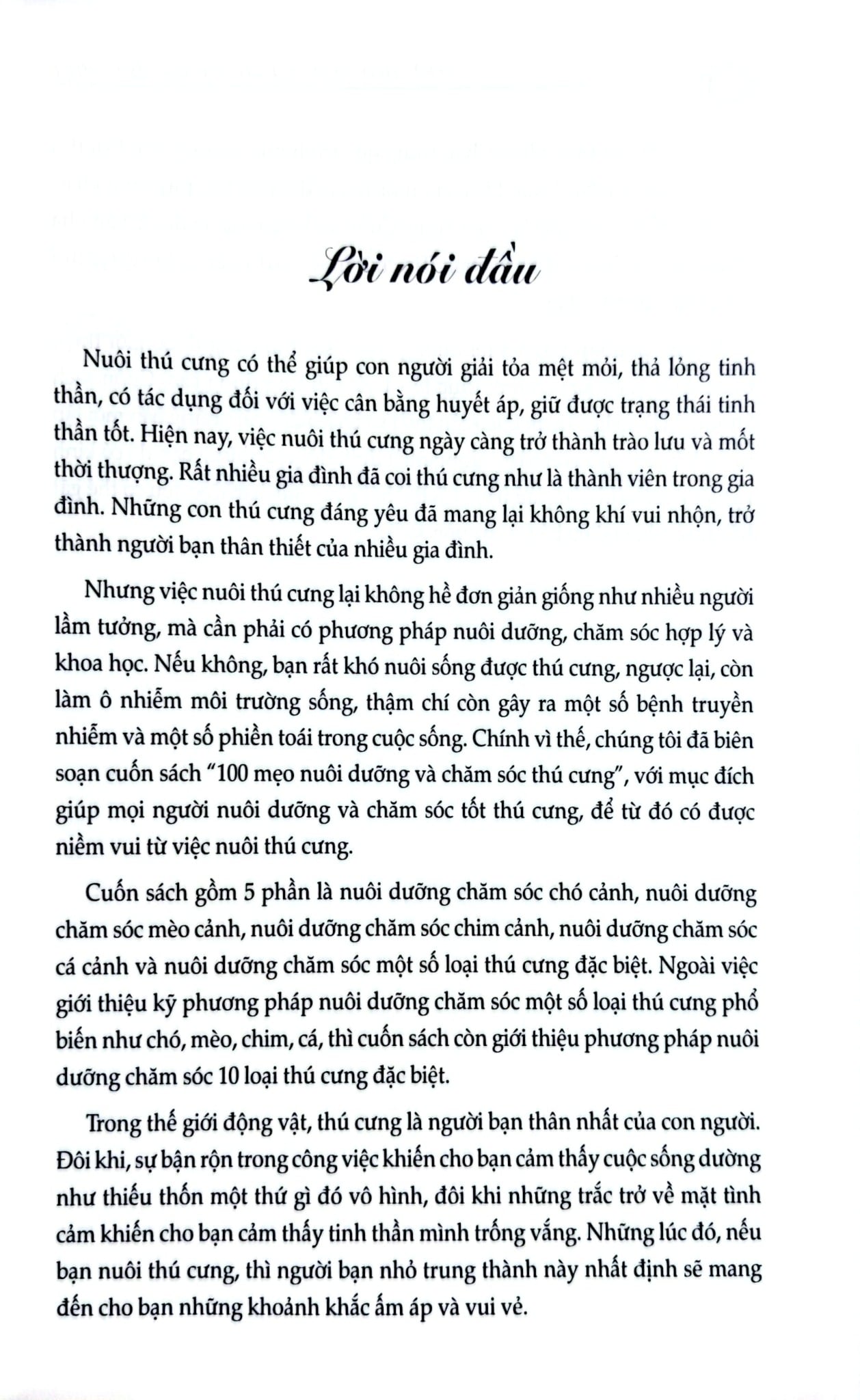 100 Mẹo Nuôi Và Chăm Sóc Thú Cưng - Chu Truyền Lâm