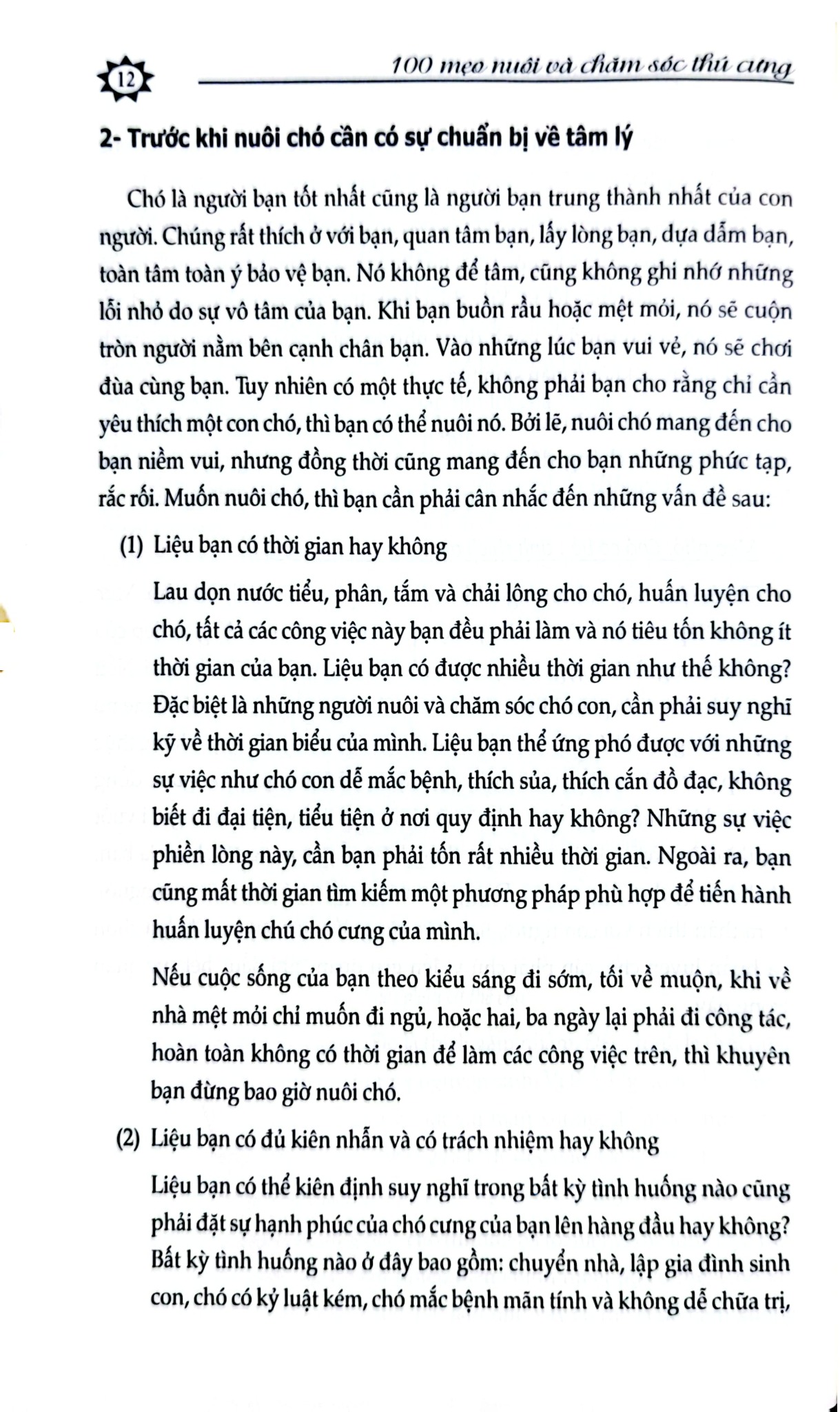100 Mẹo Nuôi Và Chăm Sóc Thú Cưng - Chu Truyền Lâm