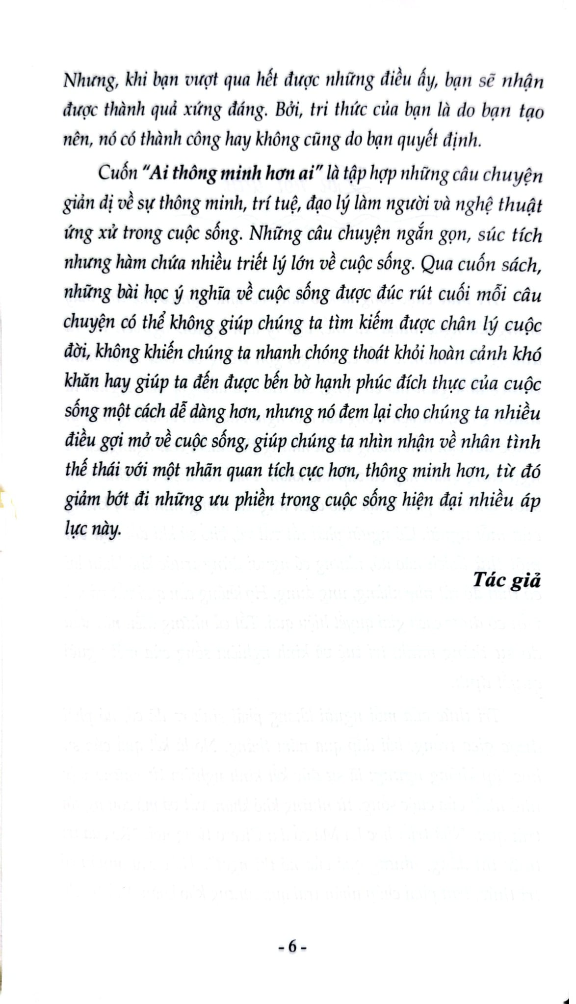 Bài Học Cuộc Sống - Ai Thông Minh Hơn Ai - Vân Phong