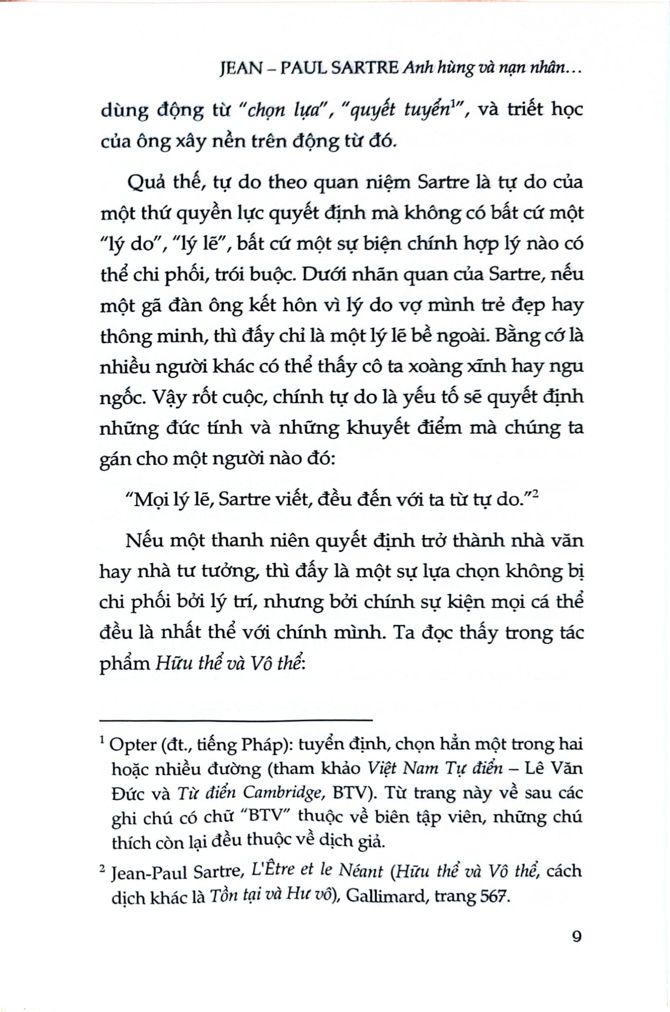 Jean-Paul Sartre - Anh Hùng Và Nạn Nhân Của Ý Thức Khốn Khổ - André Niel