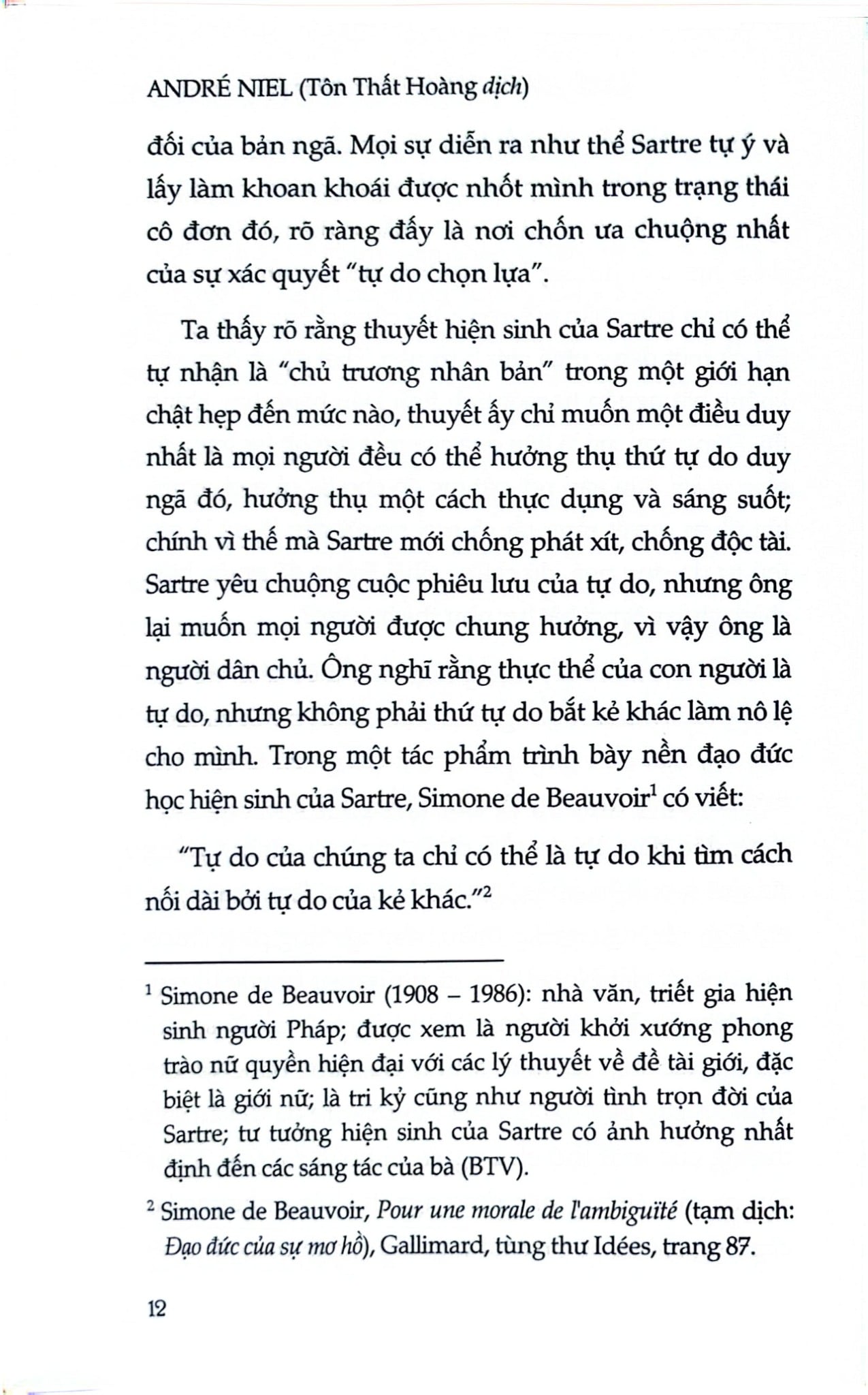 Jean-Paul Sartre - Anh Hùng Và Nạn Nhân Của Ý Thức Khốn Khổ - André Niel