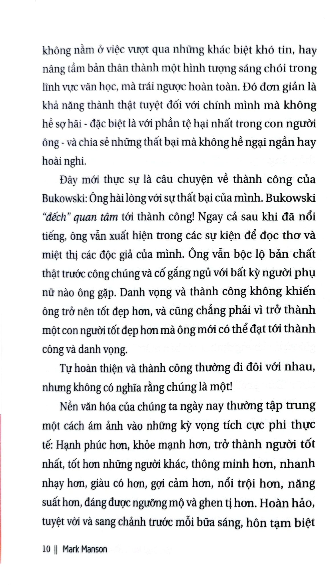 Nghệ Thuật Tinh Tế Của Việc Đếch Quan Tâm - Mark Manson