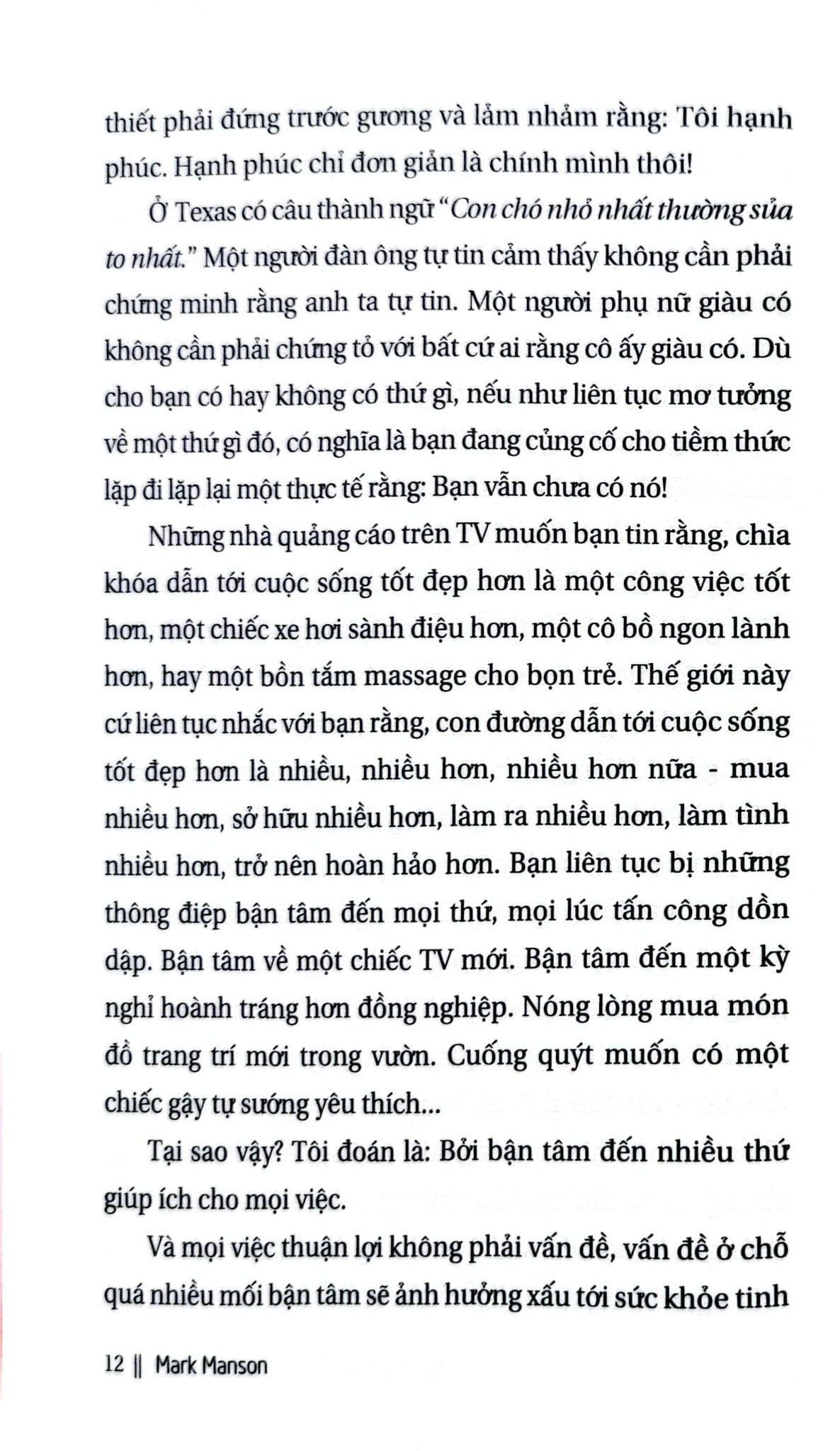 Nghệ Thuật Tinh Tế Của Việc Đếch Quan Tâm - Mark Manson