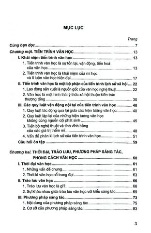  Lí Luận Văn Học - Tập 3: Tiến Trình Văn Học - 
Phương Lựu 