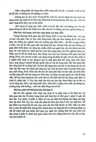  Ôn Luyện Trắc Nghiệm Thi Tốt Nghiệp Trung Học Phổ Thông Môn Giáo Dục Kinh Tế Và Pháp Luật  - PGS.TS Nguyễn Thị Toan 