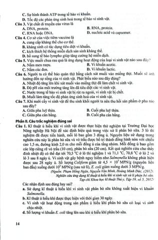  Ôn Luyện Trắc Nghiệm Thi Tốt Nghiệp Trung Học Phổ Thông Môn Sinh Học - 
PGS.TS Phan Thị Thanh Hội 